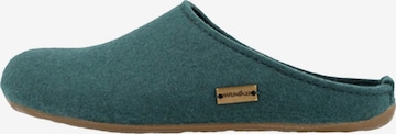 HAFLINGER Hausschuh 'Everest Fundus' in Grün: Vorderseite