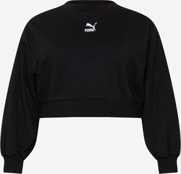 PUMA Sweatshirt in Black: front