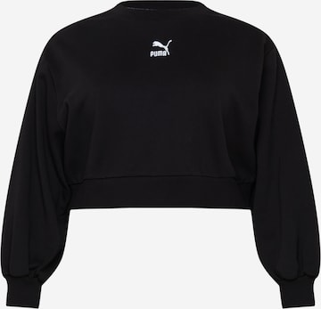 PUMA Sweatshirt in Black: front