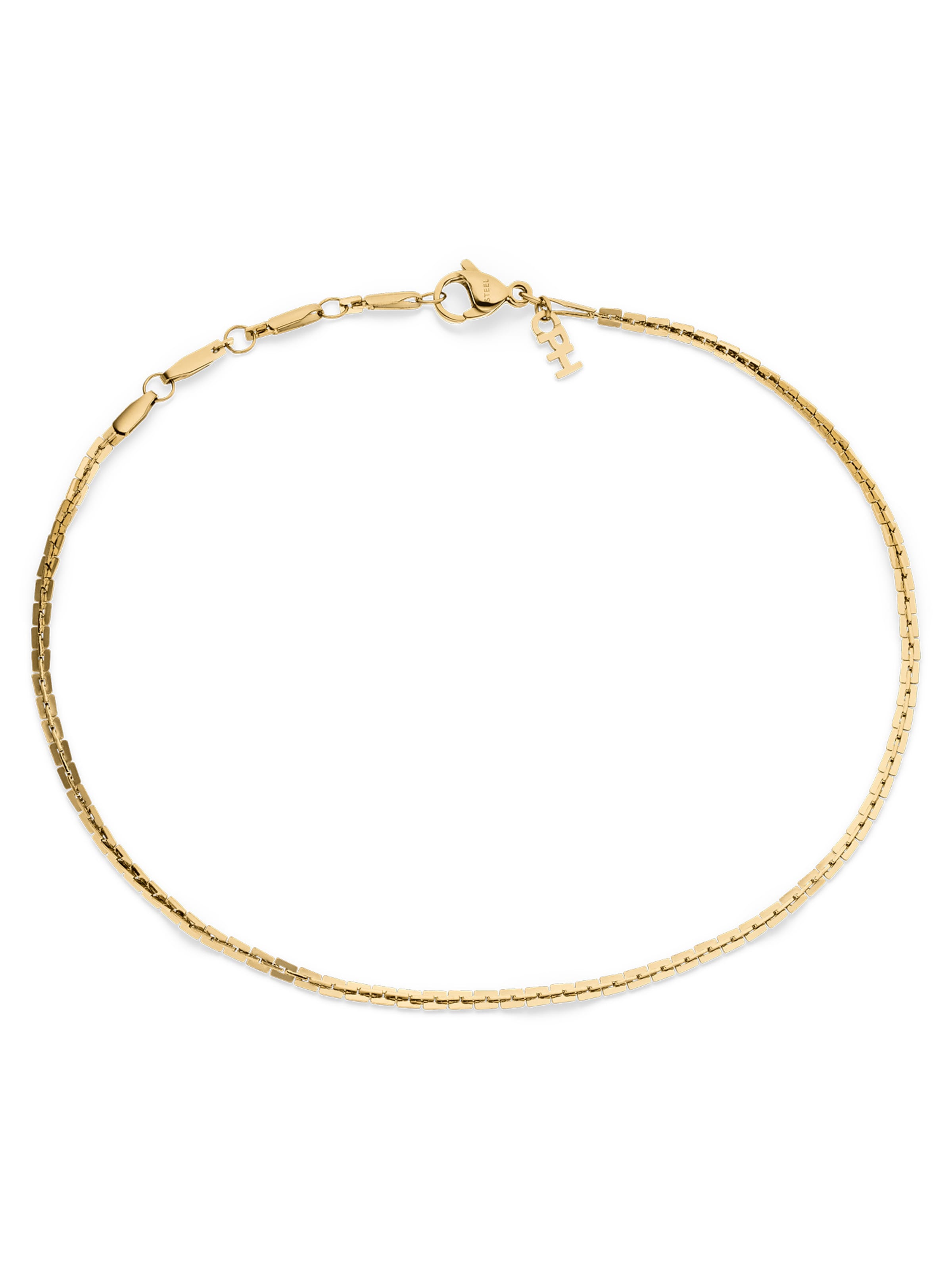 Copenhagen Studios Foot jewelry 'Edgy Fine' in Gold: front