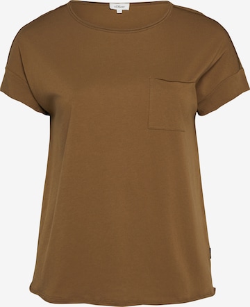 s.Oliver Shirt in Brown: front