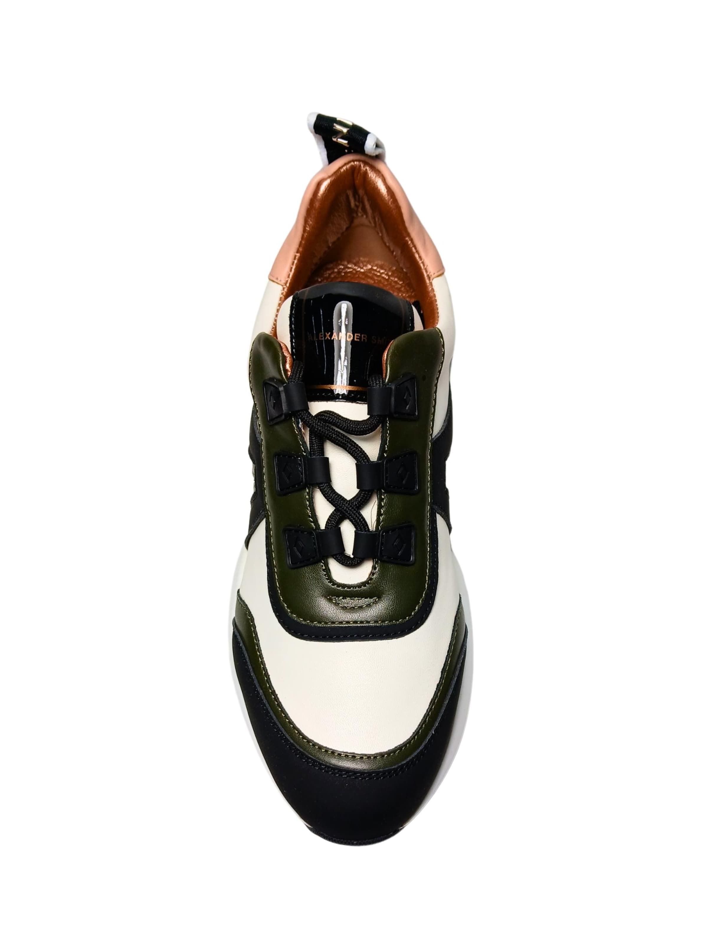 Alexander Smith Platform trainers in White