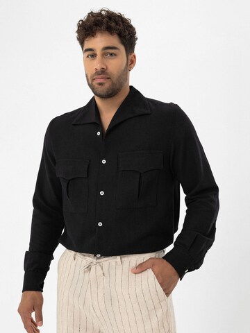 Regular fit Camicia di Dandalo in nero