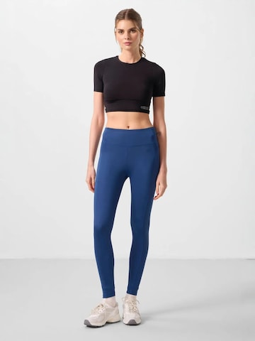 Tommy LifeSkinny Tajice 'Gamaschen' - plava boja