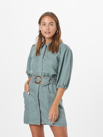 Robe-chemise River Island en vert : devant