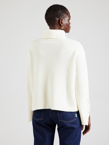 UNITED COLORS OF BENETTON Pullover in Weiß