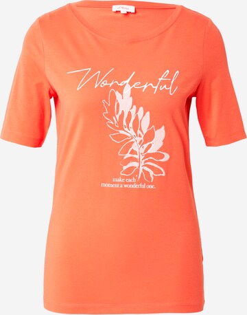 s.Oliver T-shirt i orange: framsida