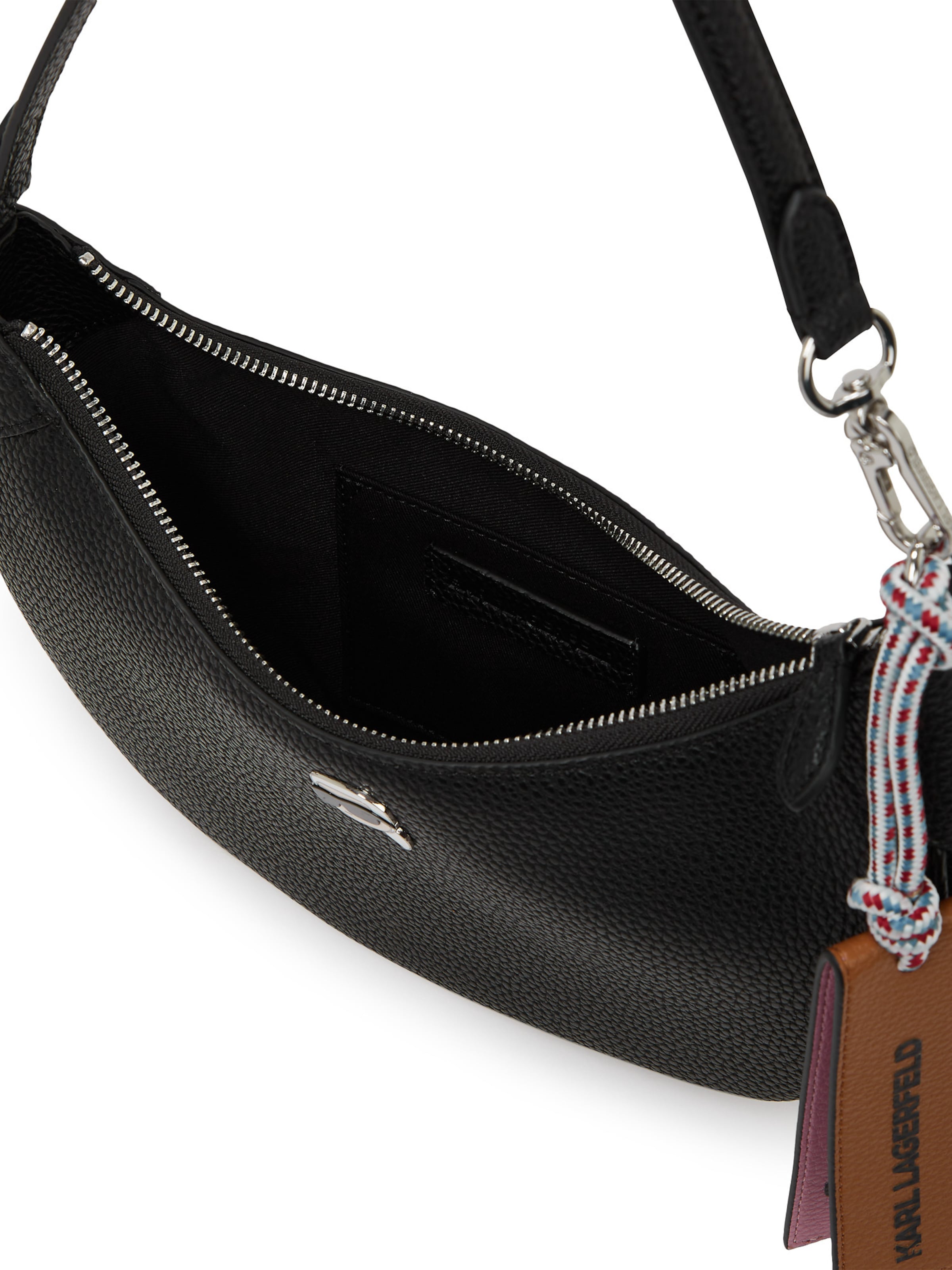 Karl Lagerfeld Torba za čez ramo 'Pebble' | črna barva