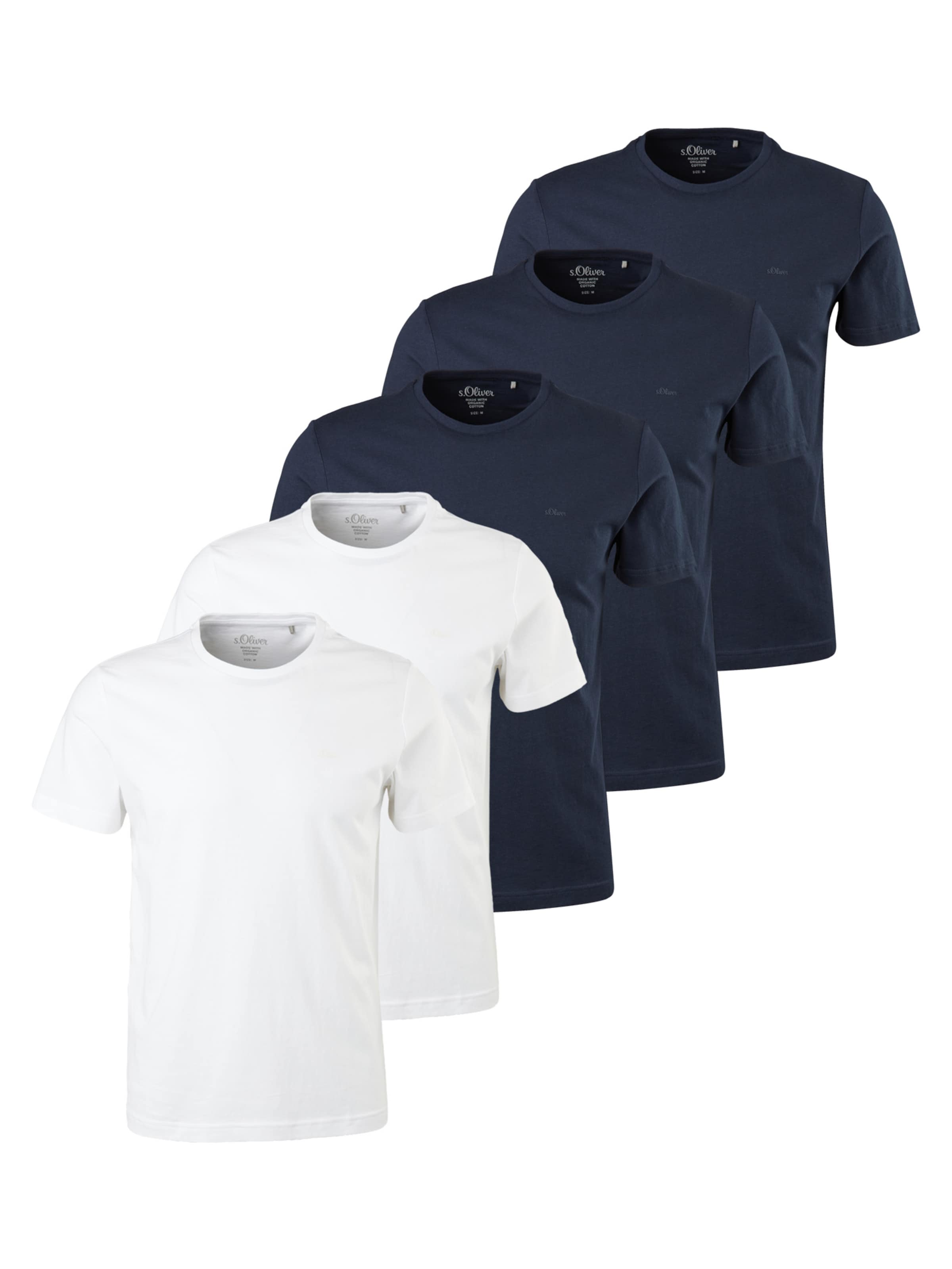 s.Oliver Shirt 'Basic'‌‌‌‌ in Blau: Vorderseite