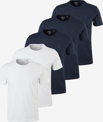 s.Oliver Shirt 'Basic' in Blau: Vorderseite