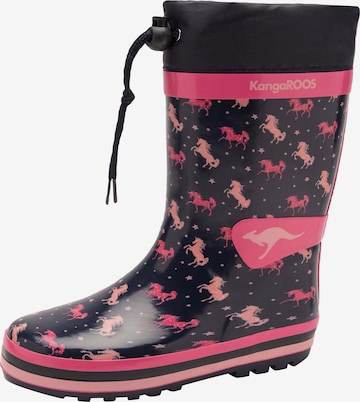 Bottes en caoutchouc 'K-RAIN' KangaROOS en noir : devant