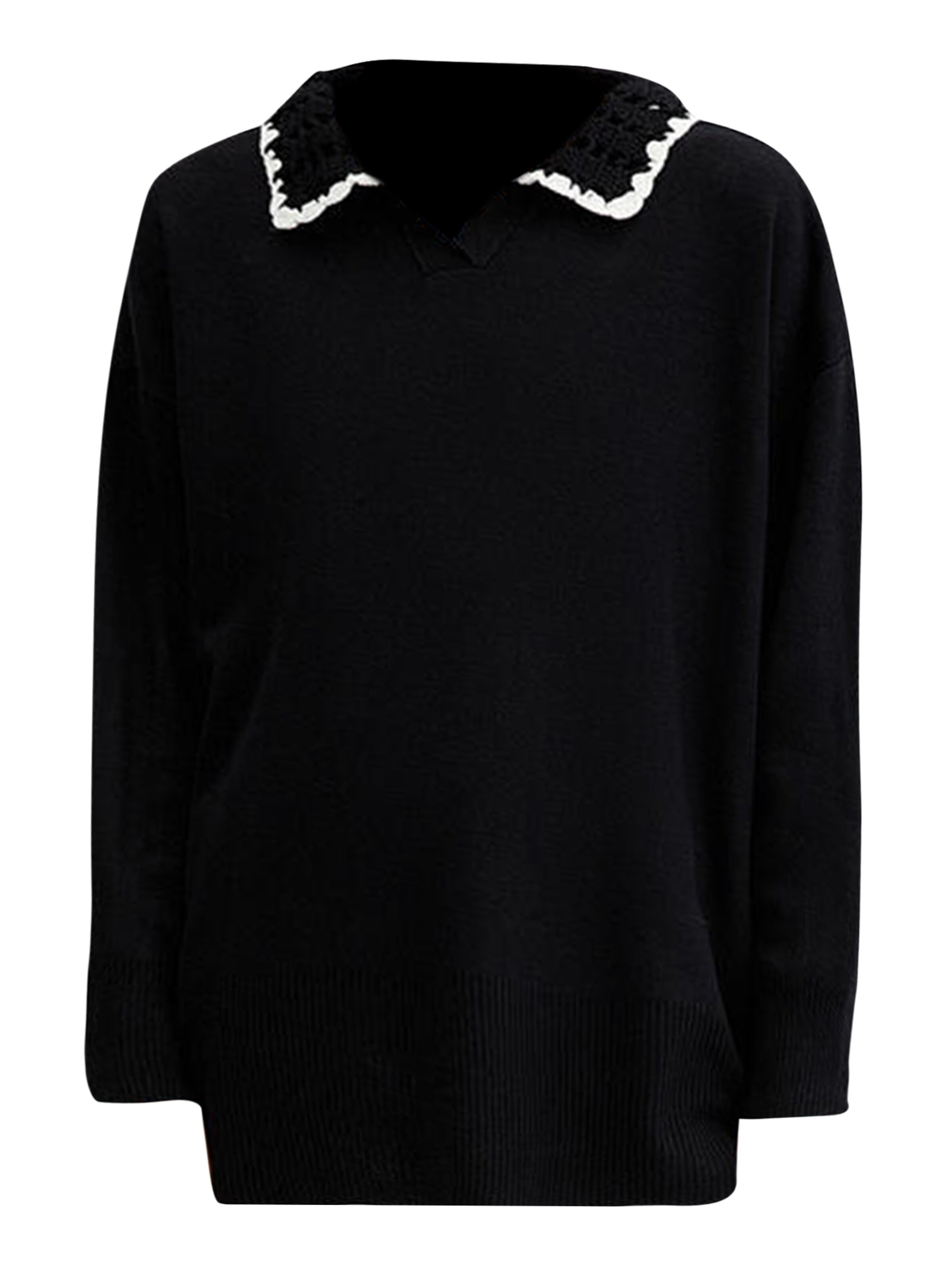 Touche Prive Sweater in Black: front