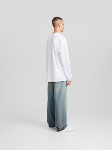 Bershka Wide leg Jeans i blå