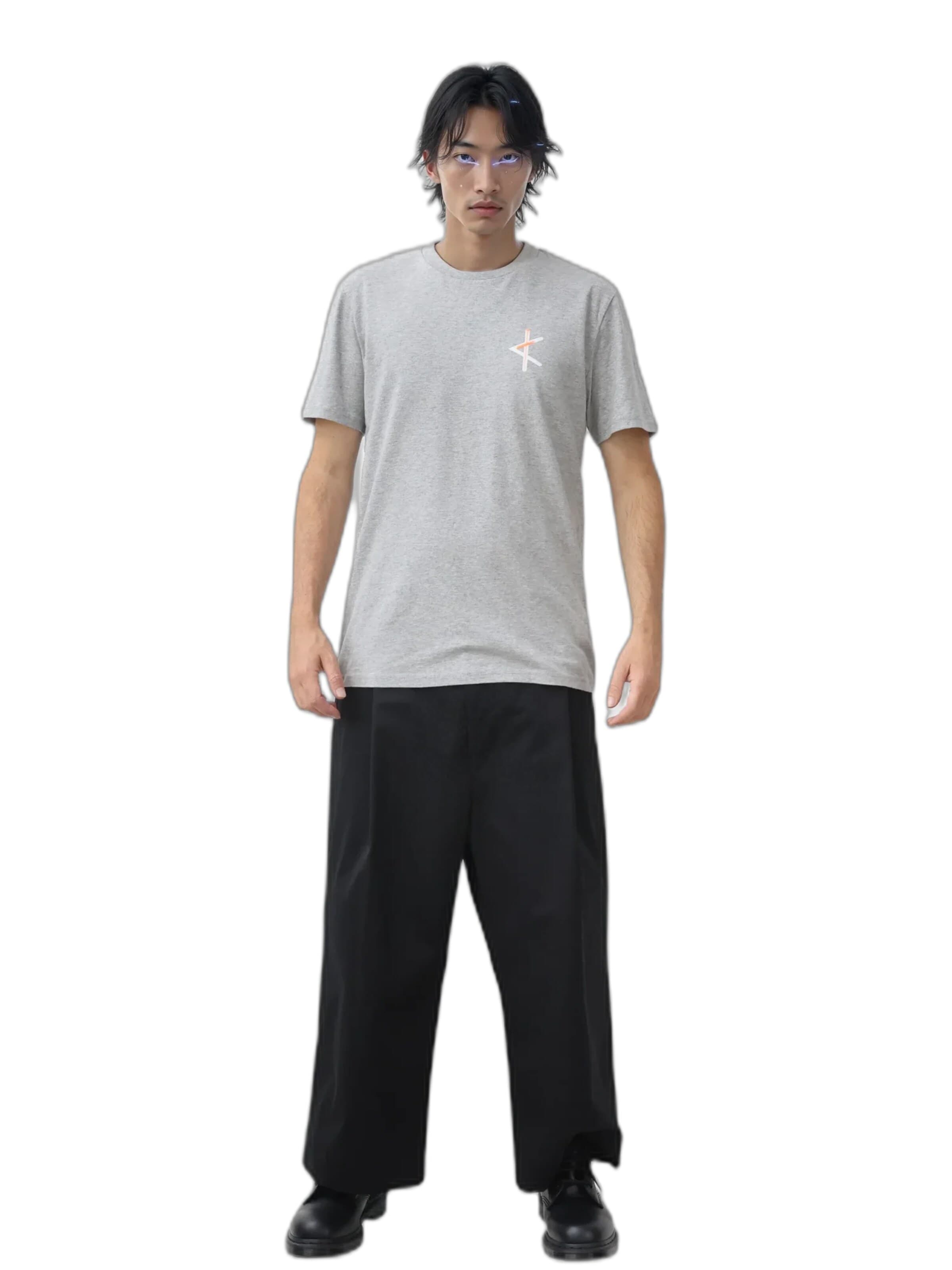 Kanten Shirt 'T-shirt Meiro - Ash' in Grey: front