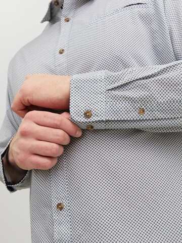 Jack & Jones Plus Regular fit Button Up Shirt in White