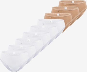 SLOGGI Slip '24/7 Cotton Lace' in Beige: front