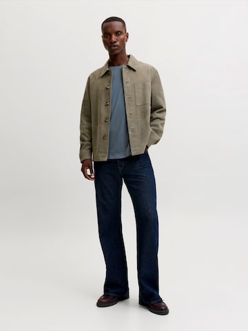 JACK & JONES - Ajuste estrecho Camiseta 'JJEORGANIC' en gris