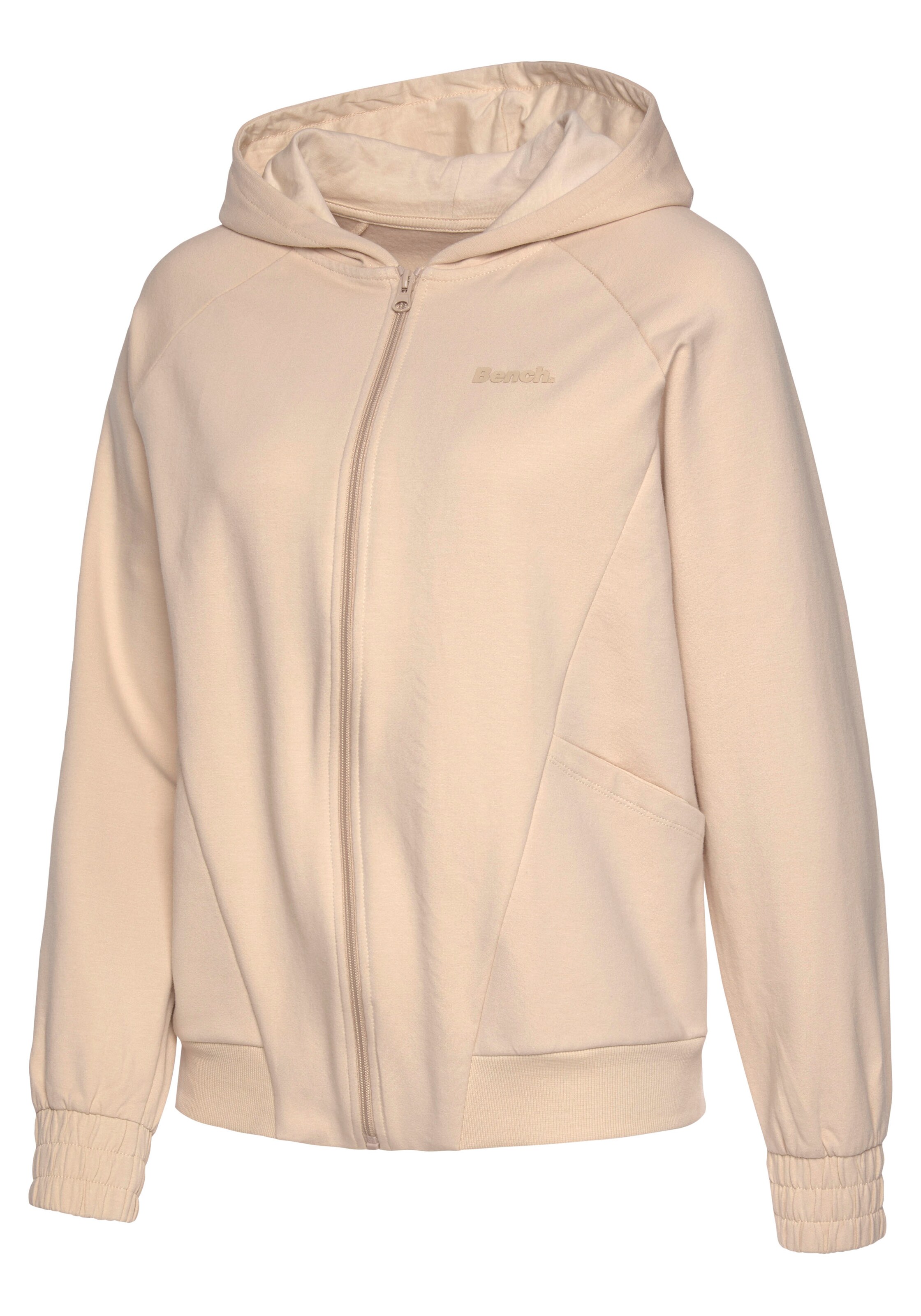BENCH Sweatjacke in Beige