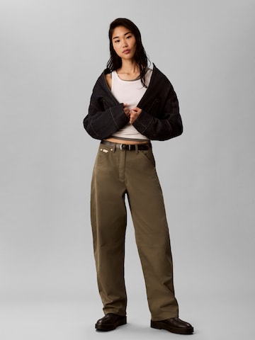 Calvin Klein Jeans Loosefit Παντελόνι cargo σε πράσινο