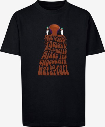 T-Shirt 'Willy Wonka - Chocolate Waterfall' ABSOLUTE CULT en noir : devant