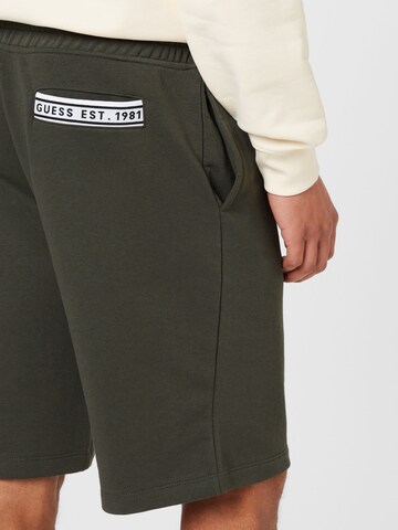 GUESS Regular Pants 'CLOVIS' in Green