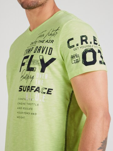 CAMP DAVID Shirt in Geel