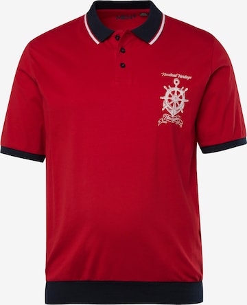 Men Plus Shirt in Rood: voorkant
