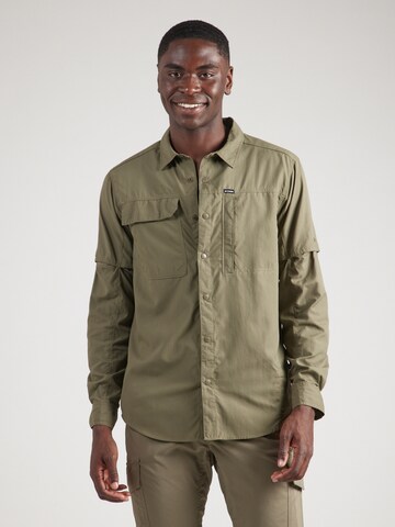 COLUMBIA - Ajuste regular Camisa funcional 'Skien Valley' en verde: frente