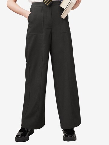 Next Wide leg Pants in Black: front