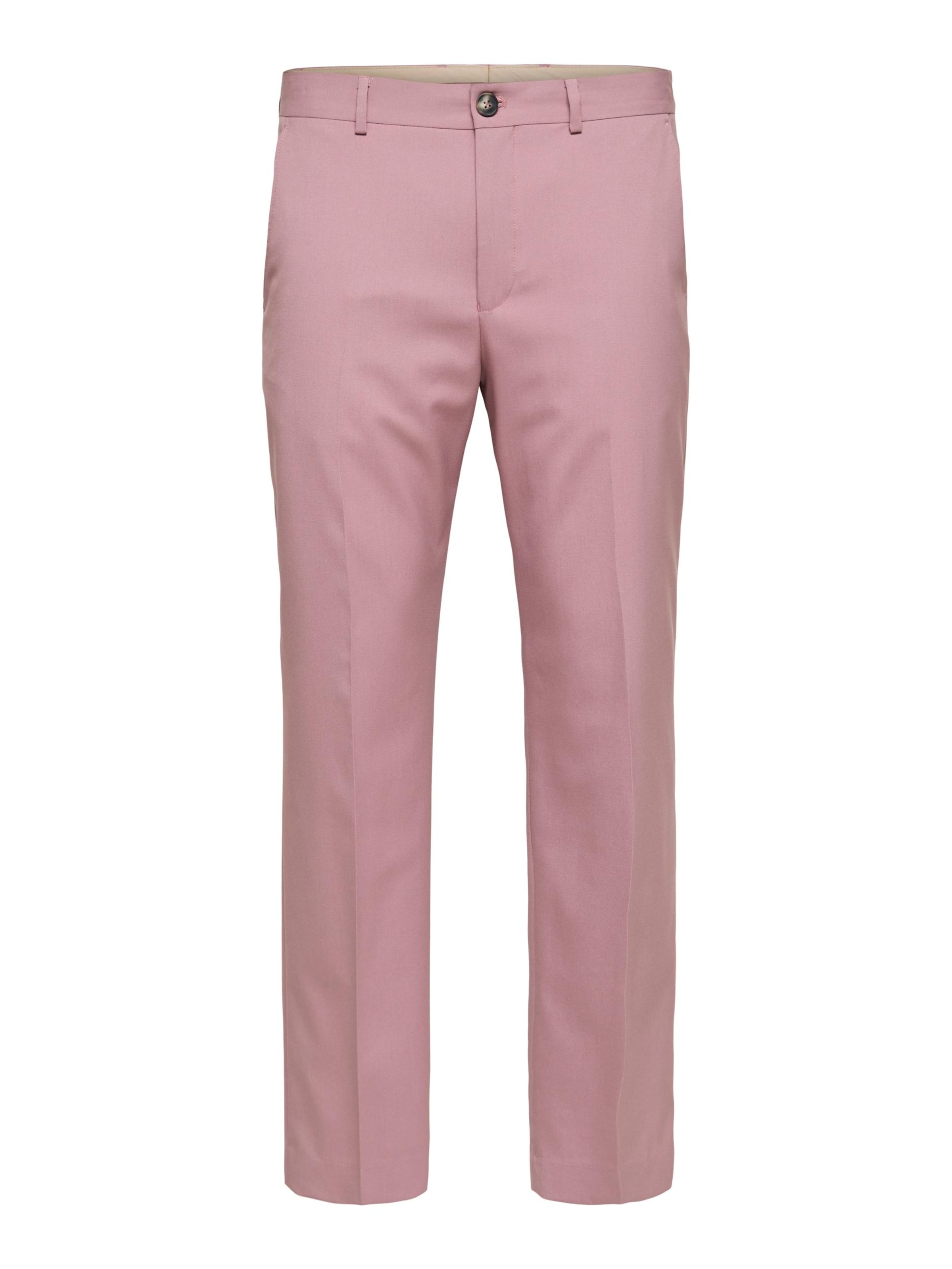 SELECTED tavaline Viikidega püksid 'LIAM', värv lilla: eest vaates