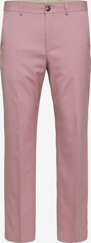 Regular Pantalon à plis 'LIAM' SELECTED HOMME en violet : devant