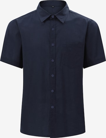 ALLTHEMEN Hemd 'Reine' in Blau: Vorderseite