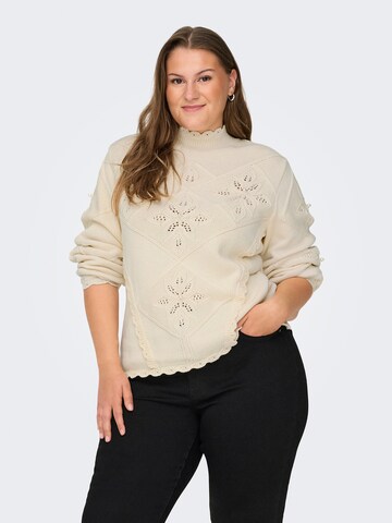 ONLY Carmakoma Tröja 'CARNICOLINE' i beige: framsida