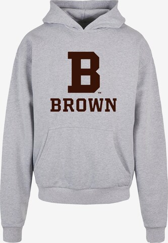 Merchcode Sweatshirt 'Brown University - B Initial' in Grau: predná strana