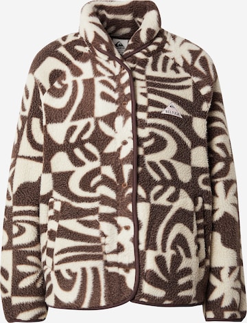 QUIKSILVER Fleecetakki 'CHALOK' värissä ruskea: etupuoli