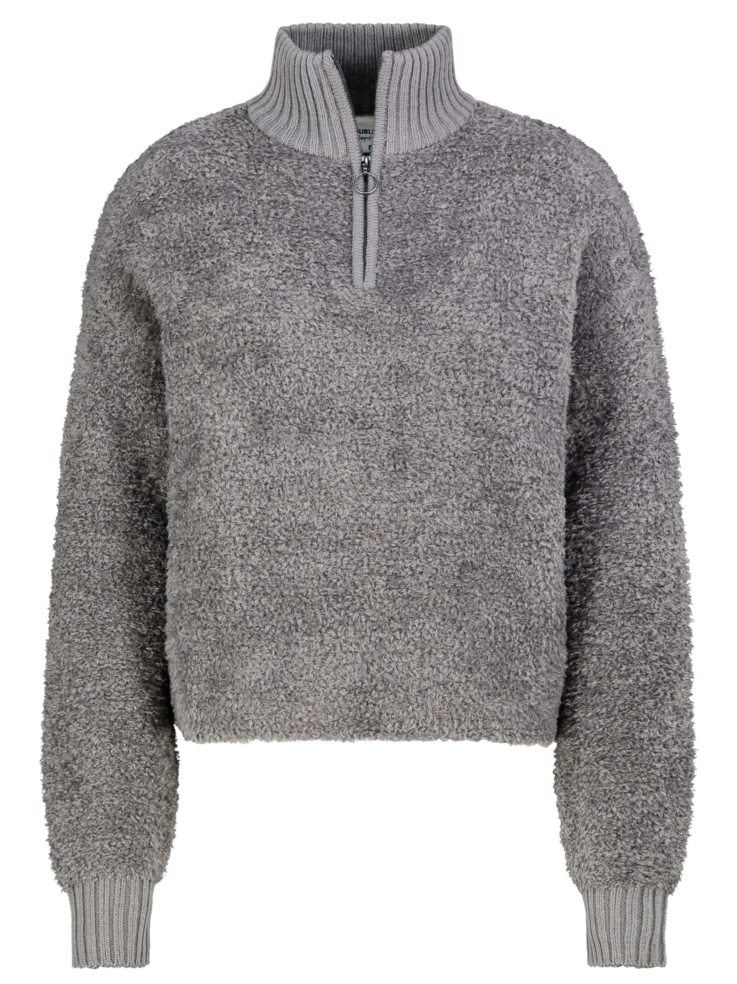 Sublevel Pullover in Grau: Vorderseite