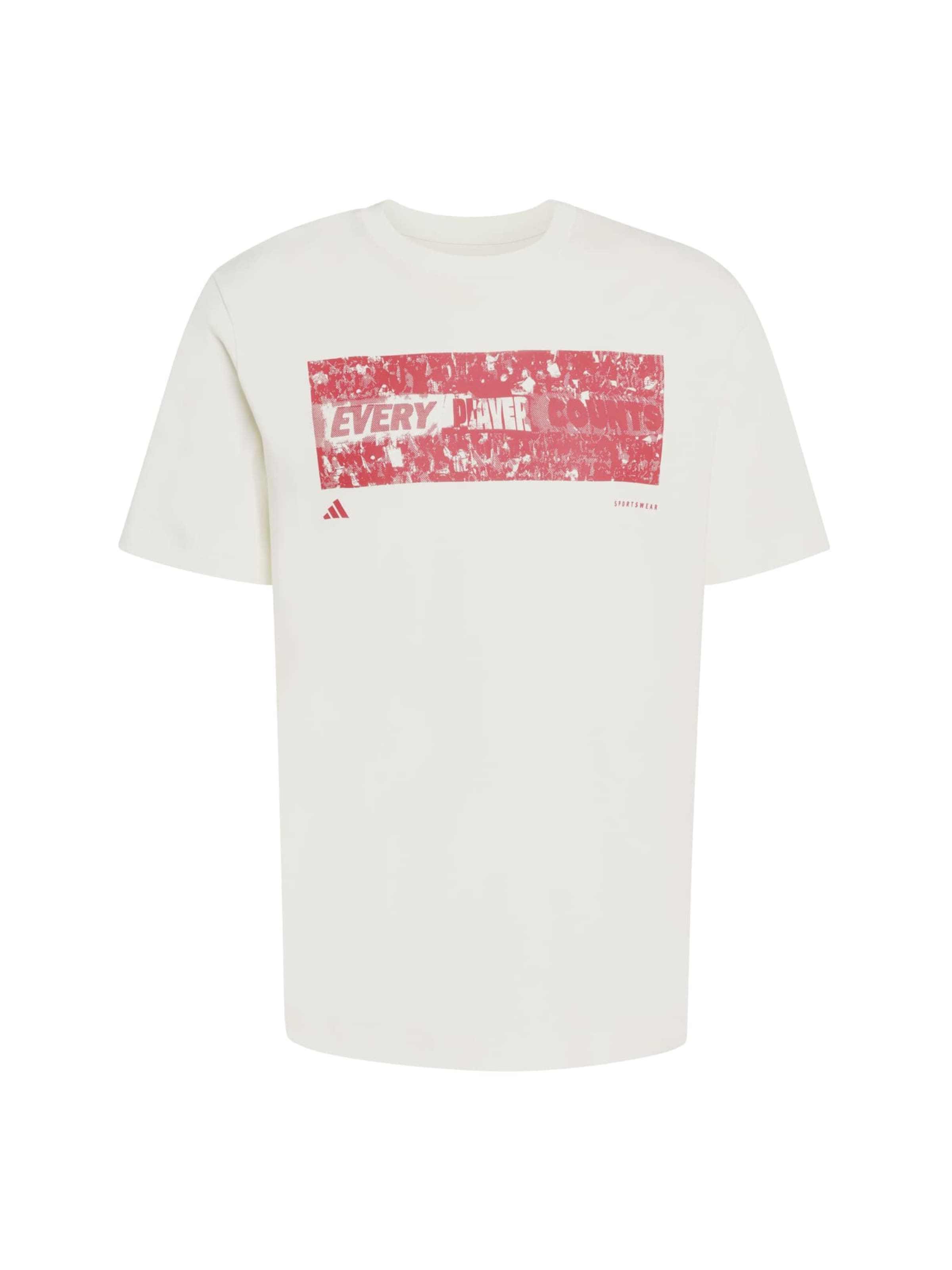 ADIDAS SPORTSWEAR Λειτουργικό μπλουζάκι 'STADIUM FANS' σε ροδοκόκκινο / κόκκινο παστέλ / λευκό, Άποψη προϊόντος