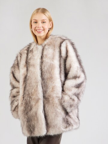 TOPSHOP Зимно яке 'OLIVIA' в бяло: отпред