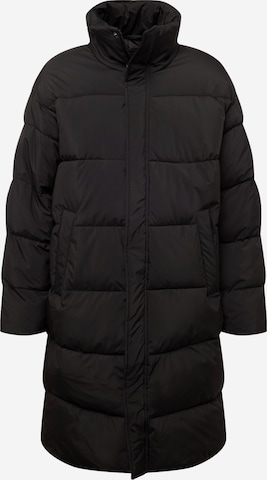 BURTON MENSWEAR LONDON Ανοιξιάτικο και φθινοπωρινό παλτό σε μαύρο: μπροστά