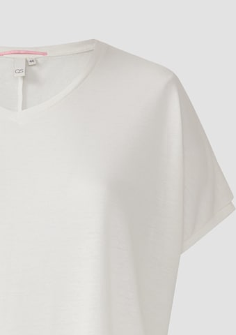 T-shirt QS en blanc