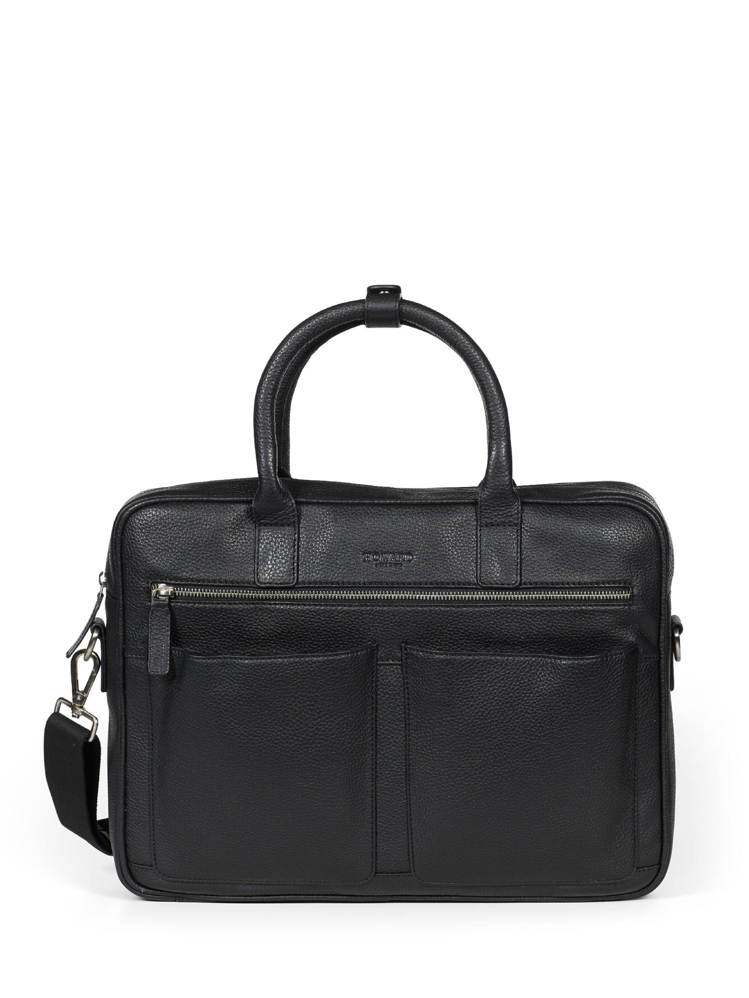Howard London Laptoptasche 'Laptop Bag Sam Black'‌‌‌‌‌‌‌ in Schwarz: Vorderseite