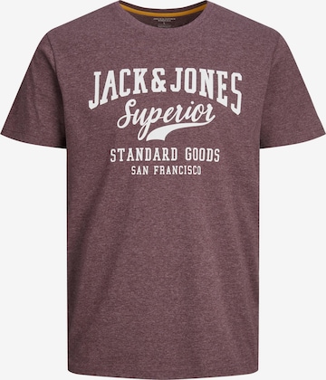 T-Shirt JACK & JONES en violet : devant