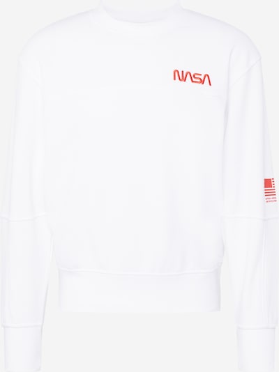 JACK & JONES Sweatshirt 'NASA' in Red / White, Item view