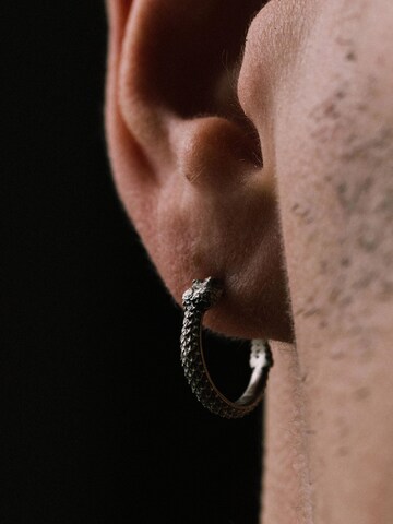 REYTEL Ohrring 'RATTLESNAKE' in Silber