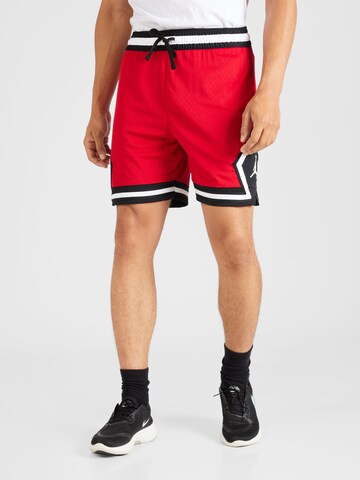 Loosefit Pantalon de sport 'Diamond' Jordan en rouge : devant