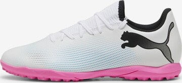 Scarpa da calcio 'Future 7 Play' di PUMA in bianco: frontale