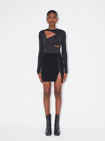 LeGer by Lena Gercke Shirt Bodysuit 'Jamira' in Black