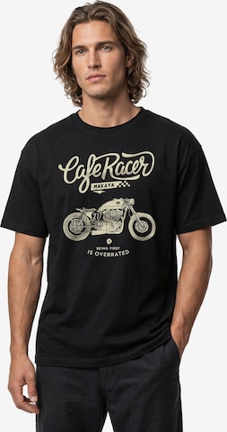 MAKAYA Shirt 'Being first' in Black: front
