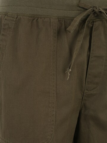 Gap Petite Zwężany krój Spodnie w kolorze zielony
