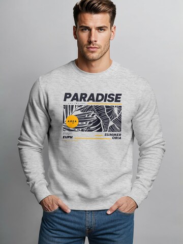 Neverless Sweatshirt 'Paradise'‌‌‌‌‌‌‌‌ in Grau